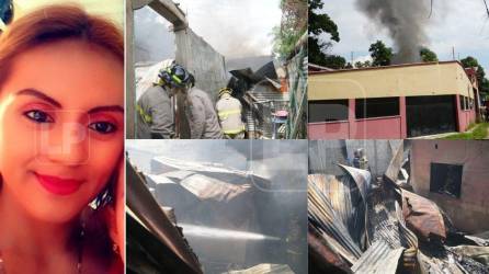 Una joven madre y su bebé murieron durante un incendio en San Pedro Sula, Cortés.