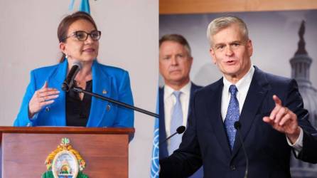 Xiomara Castro, presidenta de Honduras, y Bill Cassidy, senador estadounidense.