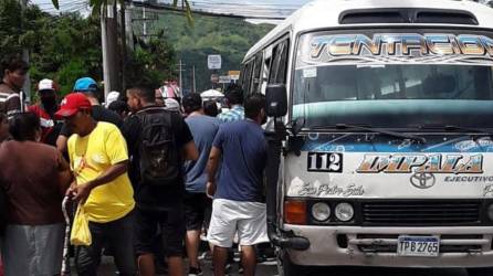 El motorista fue trasladado a un hospital de San Pedro Sula.