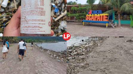 La temporada de lluvia usualmente viene acompañada de una tremenda cantidad de basura arrastrada por el río Motagua de Guatemala que llega a las costas de Omoa y Puerto Cortés.