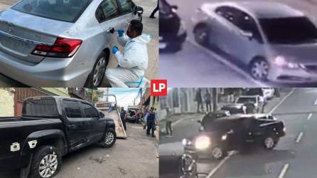 Dos vehículos tiene decomisados la Policía Nacional porque, supuestamente, son los que criminales usaron para matar al hijo de expresidente Porfirio Lobo y tres jóvenes más el pasado jueves en Tegucigalpa, capital de Honduras.