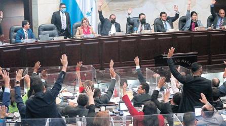 Pleno del Legislativo de Honduras.