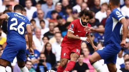El egipcio Mohamed Salah se fue en blanco en el duelo Chelsea vs Liverpool.