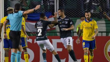 Boca Juniors fue un desastre especialmente en la segunda parte en Colombia. Foto AFP.