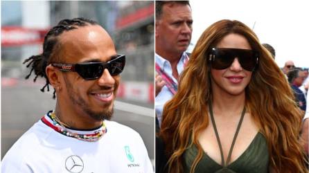 El piloto británico Lewis Hamilton, de 38 años, y la cantante colombiana Shakira, de 46, disfrutan el tiempo juntos.