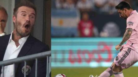 David Beckham y su increíble reacción tras golazo de tiro libre de Messi