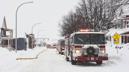 Vista de la emergencia causada por una tormenta invernal, el 26 de diciembre de 2022, en Buffalo, Nueva York.