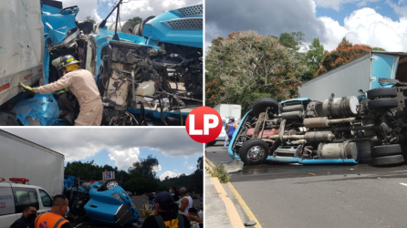El trágico accidente de una rastra a la altura del sector de Zambrano, Francisco Morazán, dejó como saldo un fallecido, quien era el conductor del pesado automotor.