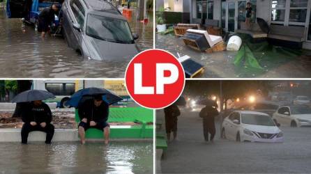 Las intensas lluvias que deja la potencial tormenta tropical que tocó tierra este sábado en la península de Florida (EE.UU.) ha dejado grandes inundaciones.