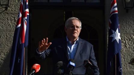 El primer ministro australiano, Scott Morrison, rechazó las acusaciones de Francia de que su gobierno mintió sobre sus planes de cancelar un contrato de compra de submarinos.