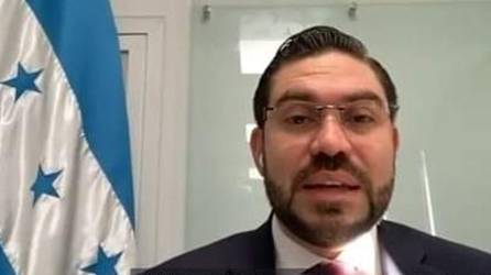 Jorge Cálix presidió este martes la primera legislatura de manera virtual.
