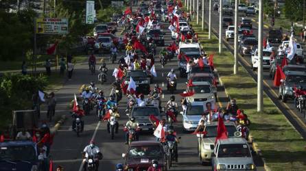 Imagen de referencia de campaña política en Honduras.
