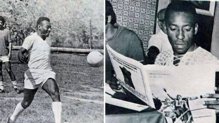 Edson Arantes do Nascimiento Pelé visitó Honduras en 1972 con el Santos de Brasil 19 meses después de coronarse campeón en el Mundial de México 1970. ‘O Rei’ enfrentó al Olimpia y Real España.