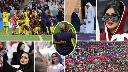 Las imágenes del partido inaugural del Mundial-2022 que le ganó Ecuador (0-2) al anfitrión Qatar con gran actuación de Enner Valencia en el estadio Al Bayt, donde muchas bellezas llamaron la atención y también el dueño del PSG apareció en escena.