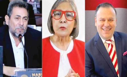 <b>Marlon Lara, Maribel Espinoza y Darío Banegas ya confirmaron sus intenciones de buscar la candidatura en el Partido Liberal.</b>