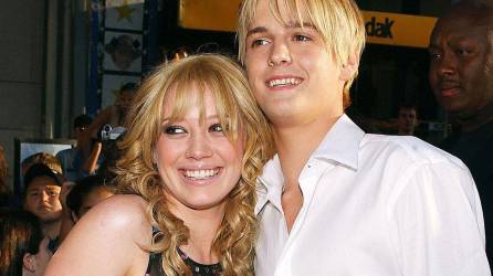 Hilary Duff y Aaron Carter en una foto de archivo.