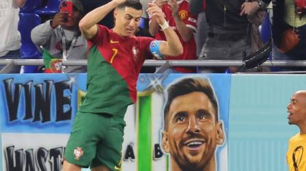 Emoción de Cristiano Ronaldo y su festejo en ‘cara‘ de Messi