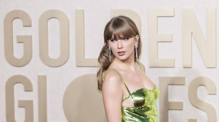 La cantante estadounidense Taylor Swift en la reciente entrega de los premios Globos de Oro.