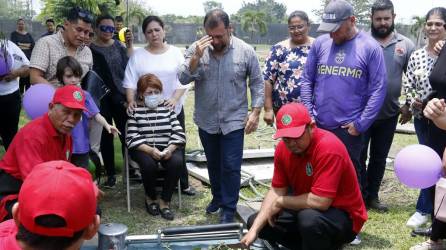 Los restos mortales del exentrenador Néstor Matamala fueron sepultados en San Pedro Sula.