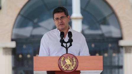 Juan Orlando Hernández, presidente de Honduras, en una fotografía de archivo.