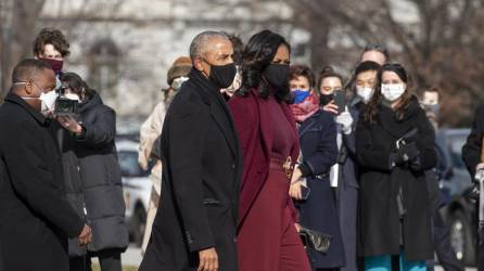 El expresidente de Estados Unidos Barack Obama y la exprimera dama Michelle Obama, en una fotografía de archivo.