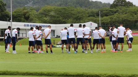 Entrenamiento de Olimpia previo al clásico ante Motagua por la fecha 5 del torneo Apertura 2023.