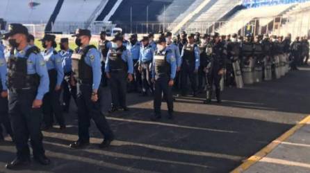 La Policía Nacional resguardará a los aficionados que acudan al clásico Motagua vs Olimpia.