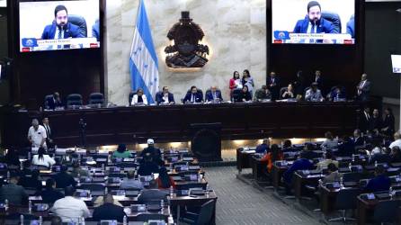 Diputados del Congreso Nacional de Honduras durante una sesión legislativa.