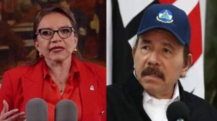 Xiomara Castro y Daniel Ortega, imágenes de archivo.