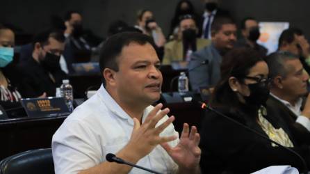 Jari Dixon, diputado del Partido Libre, durante una sesión en el Congreso Nacional de Honduras.