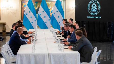 <b><span class=mln_uppercase_mln>Encuentro.</span></b> A mediados de enero del presente año, una representación de la CAF se reunió con el Gobierno en Casa Presidencial.<span class=mln_uppercase_mln> </span>