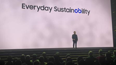 El presidente de Samsung, el presidente de la compañía, TM Roh, durante el evento anual de la empresa celebrado en San Francisco, Estados Unidos.