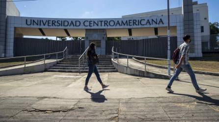 Fotografiá de archivo en la que se registró la entrada principal de la Universidad Centroamericana (UCA), en Managua (Nicaragua).