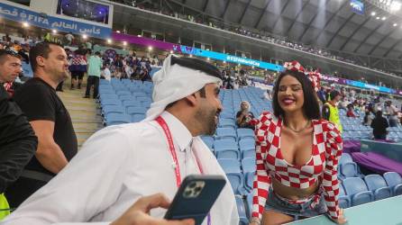 La sexy aficionada croata dedicó un mensaje de despedida a Qatar, luego de finalizar el certamen.