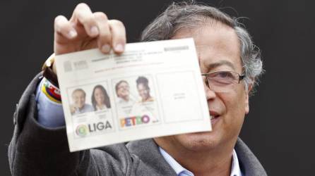 Gustavo Petro, candidato presidencial en la segunda vuelta electoral en Colombia.