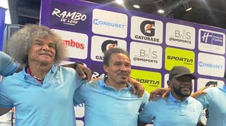 Carlos ‘El Pibe‘ Valderrama se mostró contento de participar en el partido de despedida de ‘Rambo‘ de León.