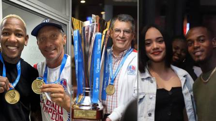¡Merecido festejo! El Olimpia se consagró tricampeón de la Liga Nacional de Honduras tras vencer 2-1 al Motagua sobre el final del partido.