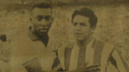 Pelé y Coneja Cardona se midieron en 1966 previo al Mundial de Inglaterra 66.