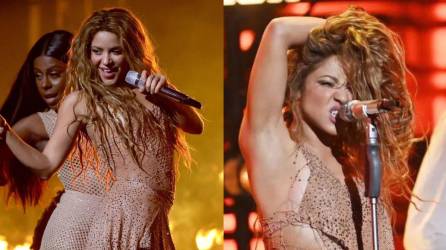 La cantante colombiana hizo un repaso por sus grandes hits en una actuación de diez minutos que enloqueció al público.