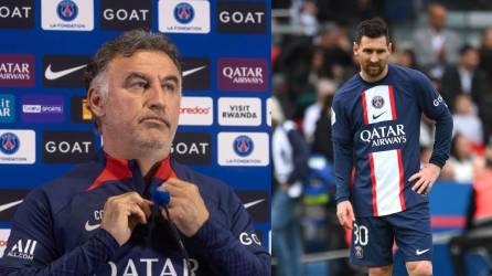 Christophe Galtier fue consultado en conferencia de prensa sobre el castigo de Lionel Messi con el PSG.