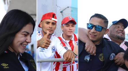 Varias horas antes de la Gran Final comenzaron a llegar aficionados al estadio Nacional Chelato Uclés, así como las novias de futbolistas del Olimpia y el director deportivo de Motagua, Emilio Izaguirre.