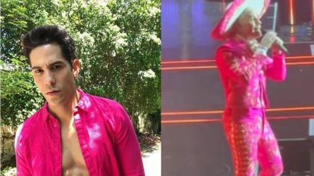El cantante Cristian Chávez e integrante de RBD, fue criticado duramente por su traje de charro rosado en una presentación en vivo.