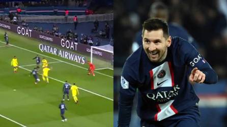 Lionel Messi abrió el camino del triunfo del PSG ante el Nantes con este gol, el primero después de ganar el premio The Best.