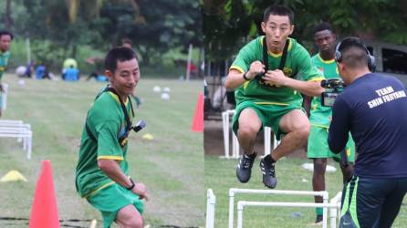 El influencer y youtuber japonés, Shin Fujiyama, sorprendió al aparecer en un entrenamiento de un equipo de la Liga de Ascenso de Honduras.