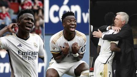 Vinicius fue protagonista en el estadio El Sadar con una exhibición, marcó un doblete, lideró el ataque del Real Madrid ante Osasuna y se vio envuelto en una nueva polémica con el árbitro del partido, además de su respuesta a un horrible cántico.