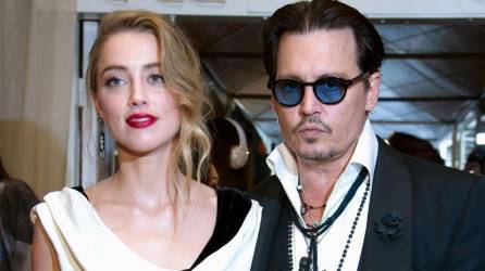 La actriz Amber Heard y su ex pareja Johnny Depp.