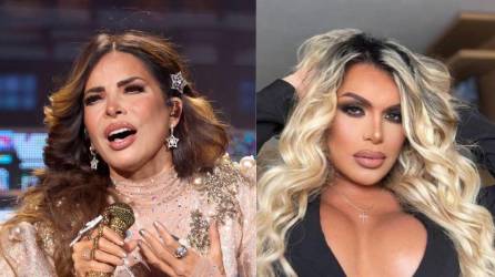 La cantante Gloria Trevi y la influencer Wendy Guevara.