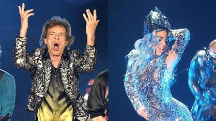 El vocalista de The Rolling Stones y la cantante Lady Gaga