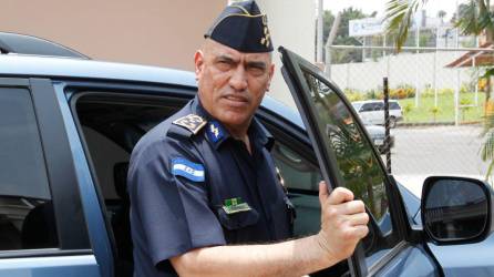Fotografía de Juan Carlos “El Tigre” Bonilla cuando ejercía como Jefe de la Policía Nacional de Honduras.