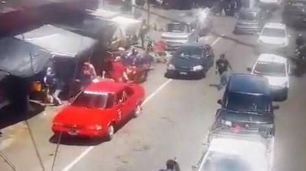 La policía abatió al presunto sicario en Mixco, Guatemala.